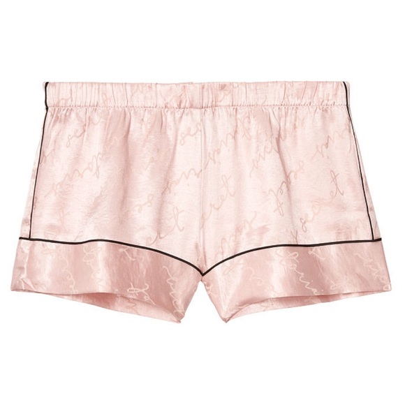 Victoria’s Secret Taylor Hill Light Pink Satin Sleep Shorts Size Medium - Picture 2 of 7